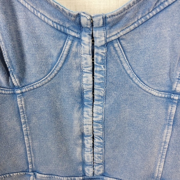 Intimately Free People Blue Corset Bodycon Mini M - Picture 4 of 8